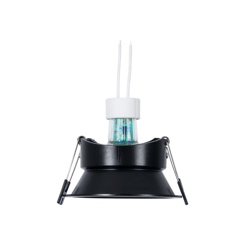 KIT Collerette spot encastrable Ø93mm (noir) + Ampoule GU10 5,4W + Support d'ampoule KIT Collerette spot encastrable Ø93mm (noir) + Ampoule GU10 5,4W + Support d'ampoule