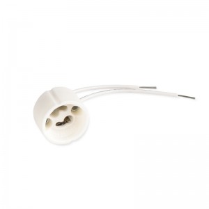 KIT Collerette spot carré 93x93mm (gris/blanc) + Ampoule GU10 5,4W + Douille