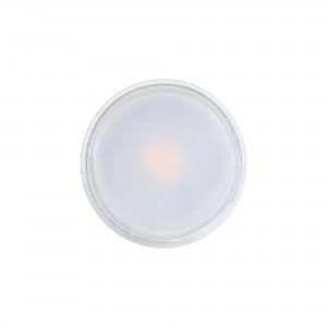 KIT Collerette spot carré 93x93mm (gris/blanc) + Ampoule GU10 5,4W + Douille