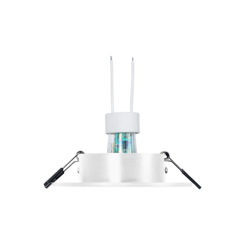 KIT Collerette spot encastrable Ø110mm (blanc) + Ampoule GU10 5,4W + Douille KIT Collerette spot encastrable Ø110mm (blanc) + Ampoule GU10 5,4W + Douille