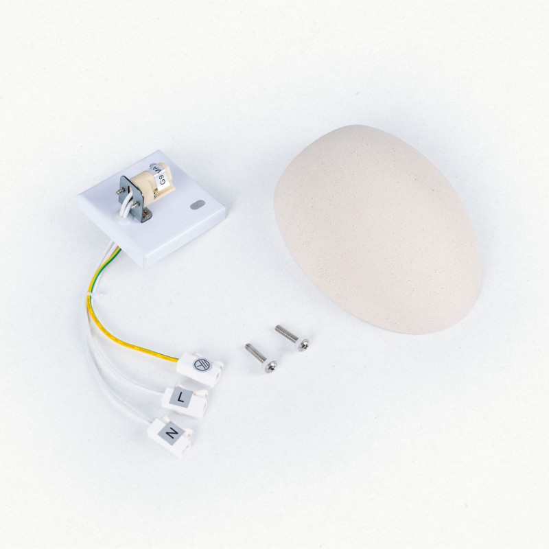 Applique murale en ciment "Semba" - 3 couleurs - 1 x G9