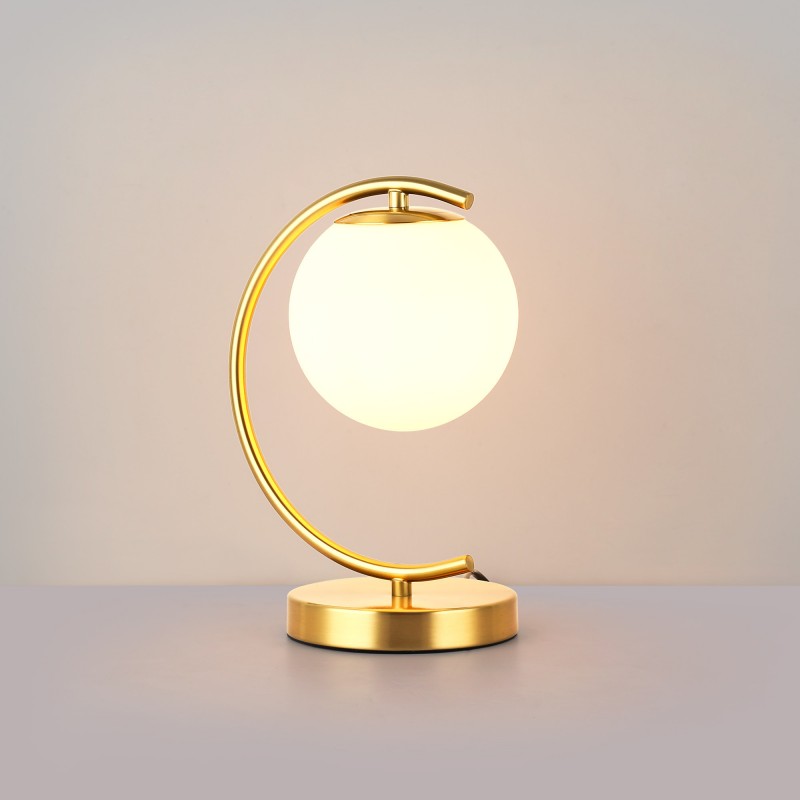 Lampe à poser boule en verre "San" | lampes de chevet