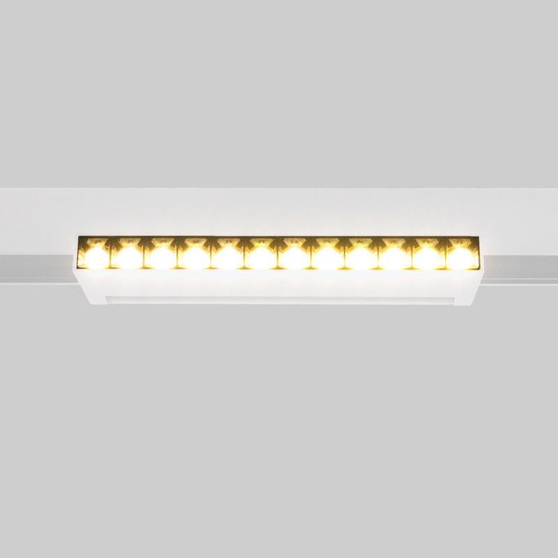 Spot linéaire orientable pour rail magnétique 48V- 12W - 2800K - OSRAM chip - UGR18 - Blanc