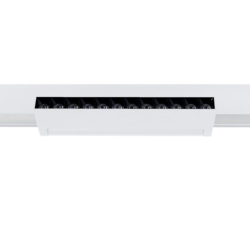 Spot linéaire orientable pour rail magnétique 48V- 12W - 2800K - OSRAM chip - UGR18 - Blanc