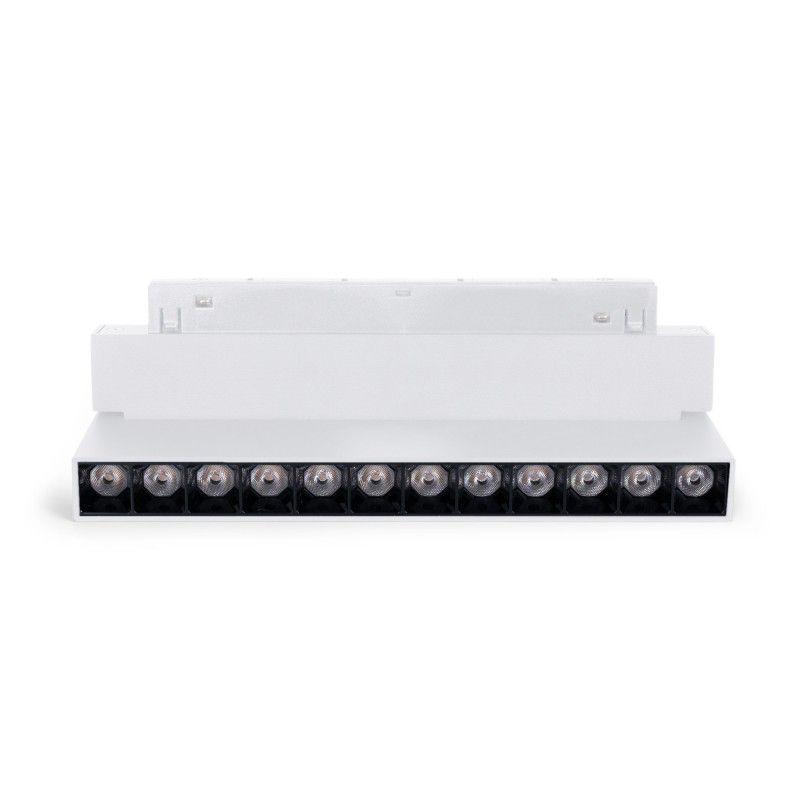 Spot linéaire orientable pour rail magnétique 48V- 12W - 2800K - OSRAM chip - UGR18 - Blanc
