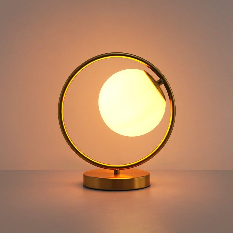 Lampe à poser boule en verre "Porto" | lampes de table Lampe à poser boule en verre "Porto" | lampes de table
