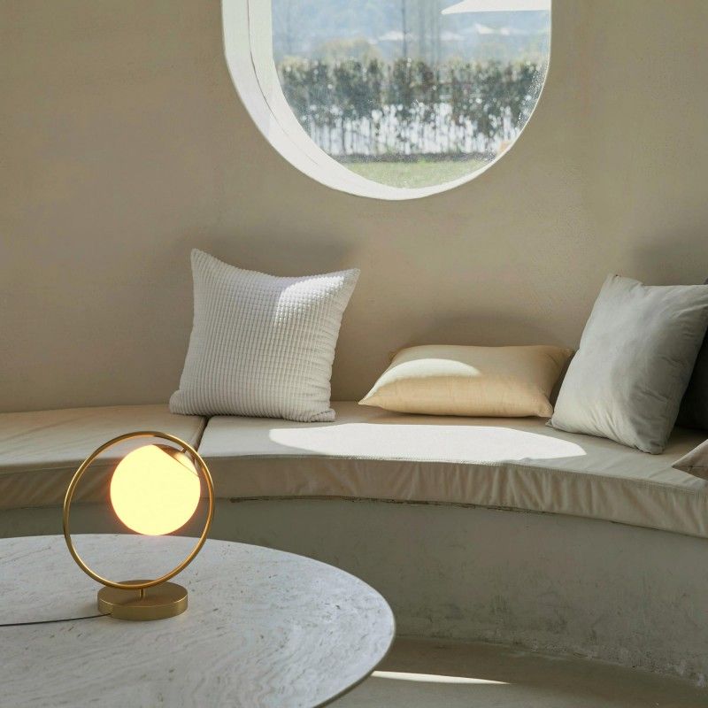 Lampe à poser globe en verre "Porto" | lampes de table Lampe à poser globe en verre "Porto" | lampes de table