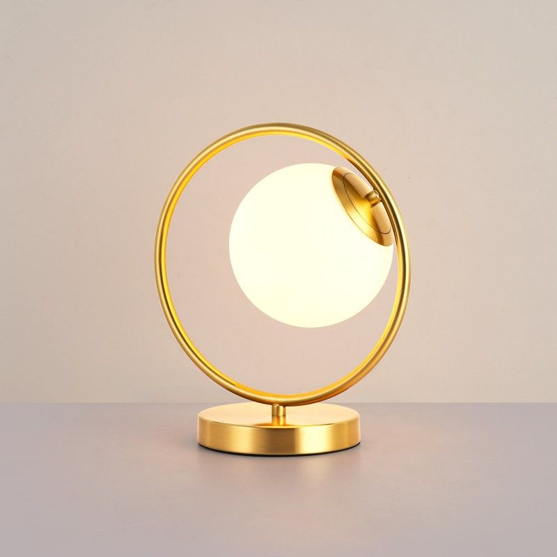 Lampe à poser boule en verre "Porto" | lampes de table Lampe à poser boule en verre "Porto" | lampes de table