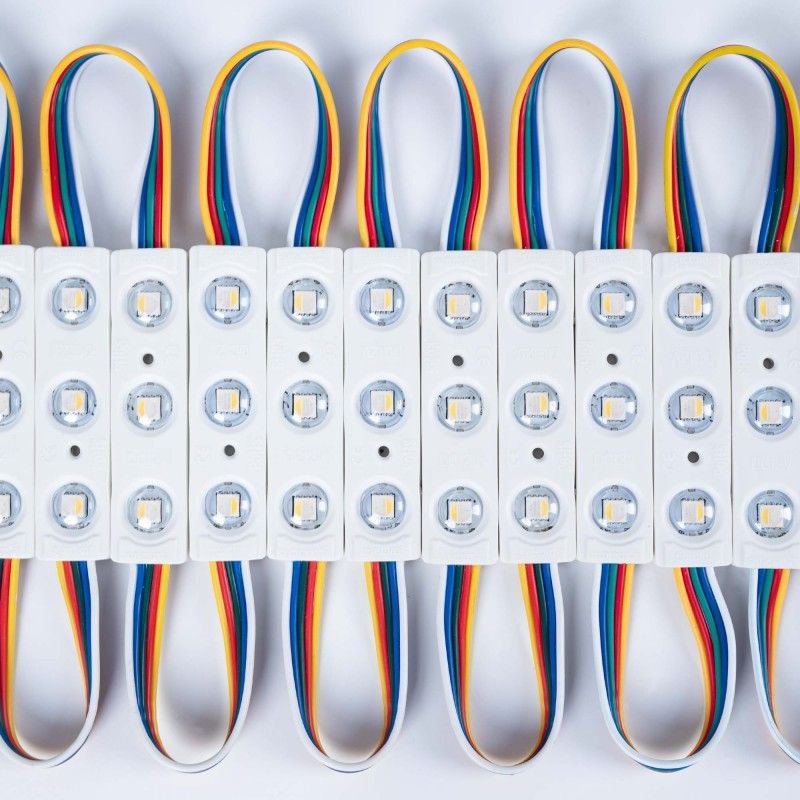 Modules LED RGBWW pour enseigne lumineuse - 0,96W - 12V - IP65 - 120º Modules LED RGBWW pour enseigne lumineuse - 0,96W - 12V - IP65 - 120º