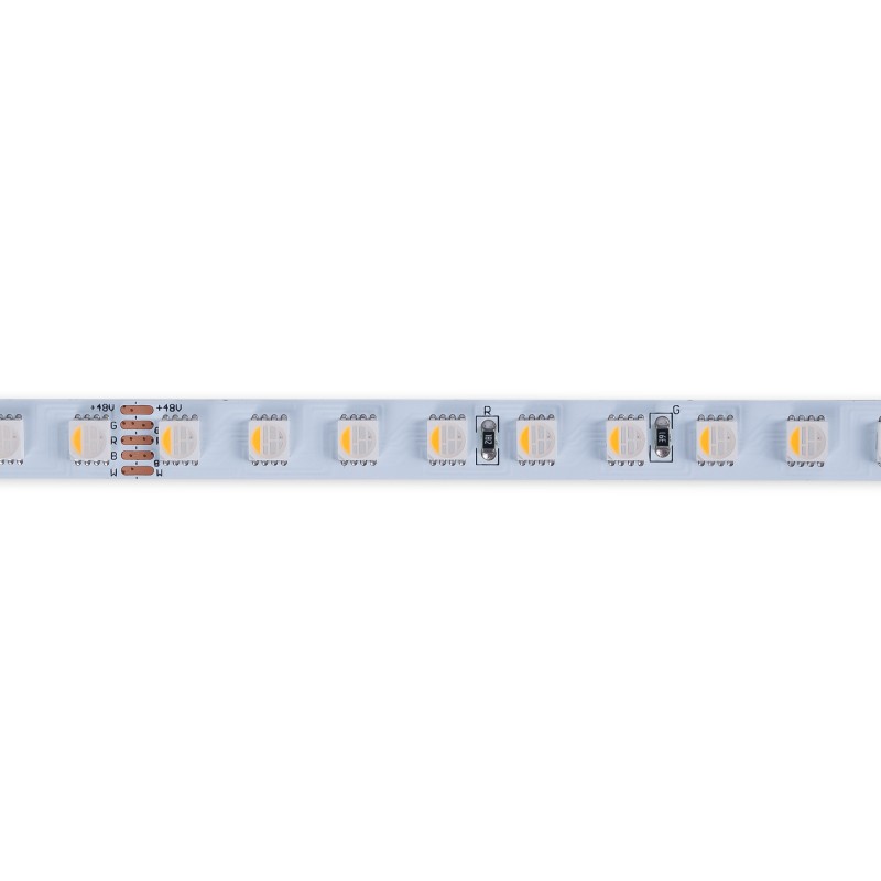 Ruban LED 48V DC - RGBWW - 12W/m - 10mm - IP20 - 20 mètres - 90LED/m | éclairage LED