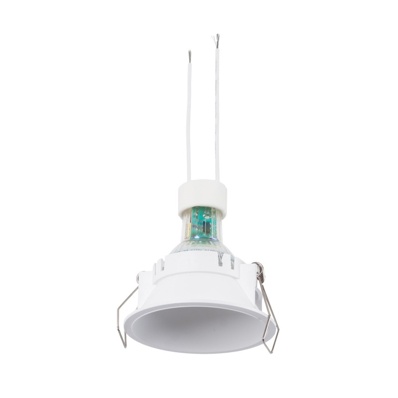 KIT Spot encastrable fixe Ø82mm (blanc) + Ampoule GU10 5,4W + Douille | spot à encastrer LED KIT Spot encastrable fixe Ø82mm (blanc) + Ampoule GU10 5,4W + Douille | spot à encastrer LED