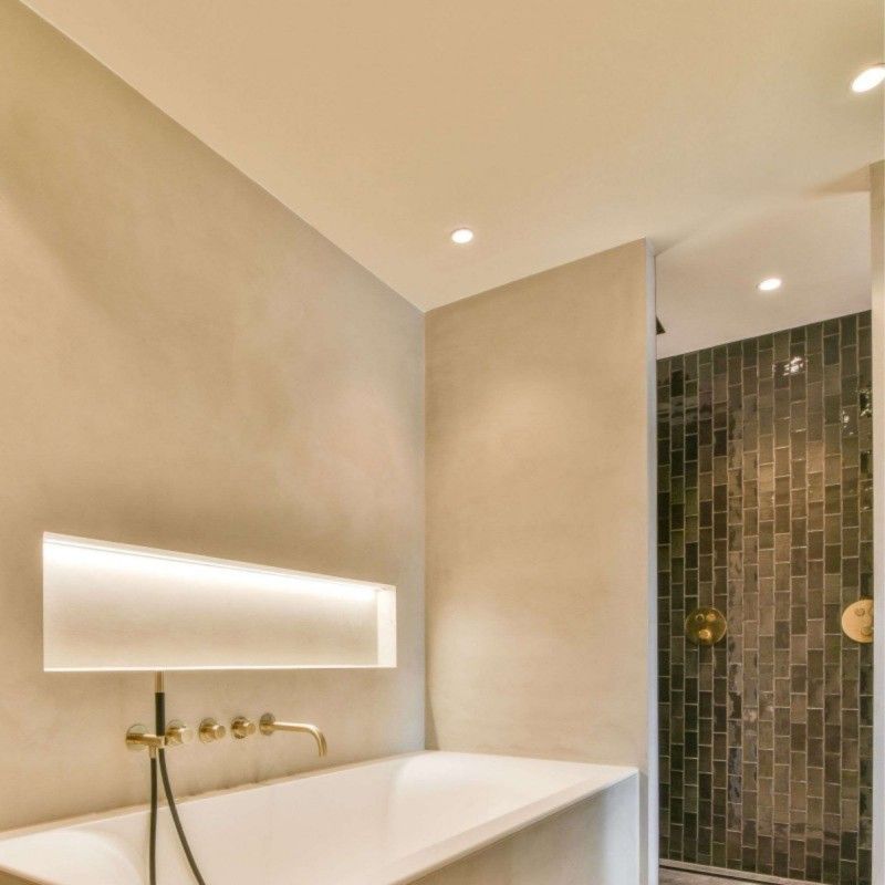 KIT Spot encastrable étanche Ø93mm (blanc) + Ampoule GU10 5,4W + Douille | Spot LED KIT Spot encastrable étanche Ø93mm (blanc) + Ampoule GU10 5,4W + Douille | Spot LED