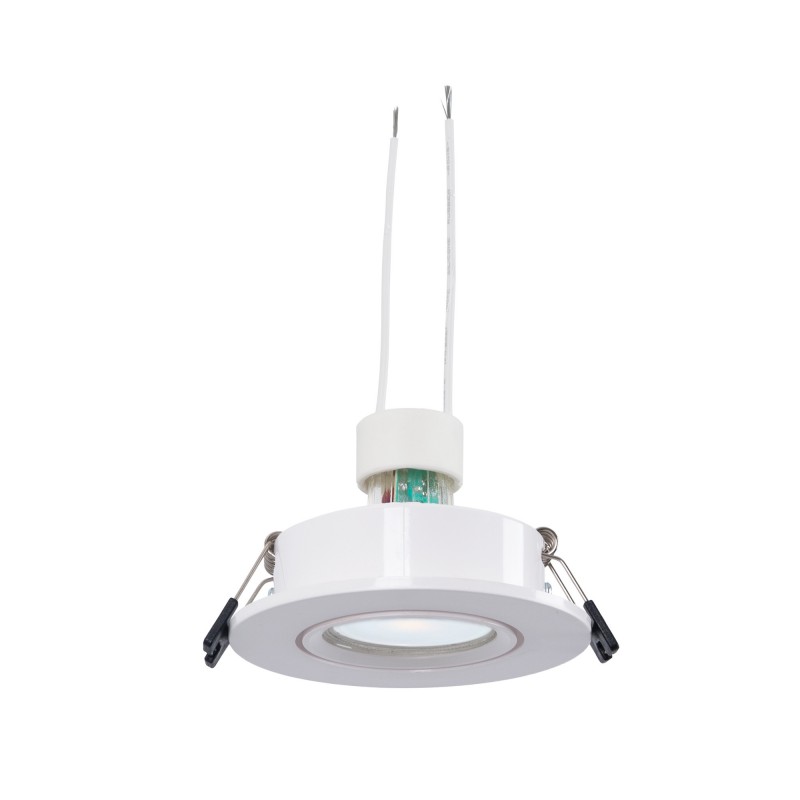 KIT Spot encastrable inclinable Ø90mm (blanc) + Ampoule GU10 5,4W + Douille | spots encastrés LED KIT Spot encastrable inclinable Ø90mm (blanc) + Ampoule GU10 5,4W + Douille | spots encastrés LED