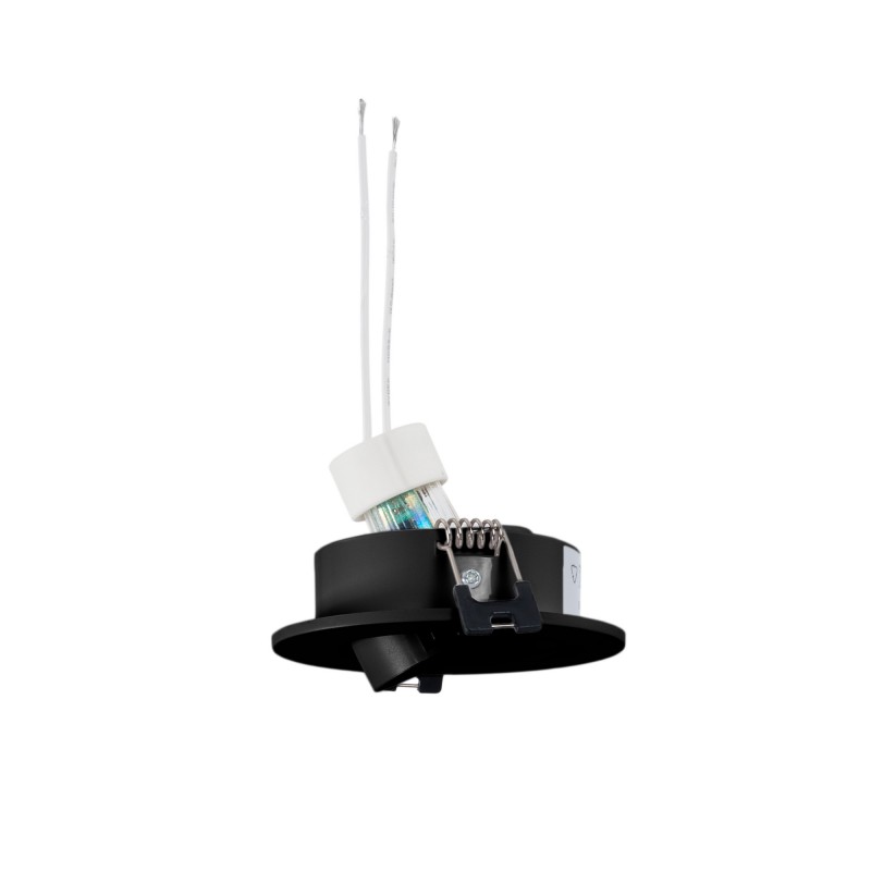 KIT Spot encastrable inclinable Ø90mm (noir) + Ampoule GU10 5,4W + Douille | spot LED KIT Spot encastrable inclinable Ø90mm (noir) + Ampoule GU10 5,4W + Douille | spot LED