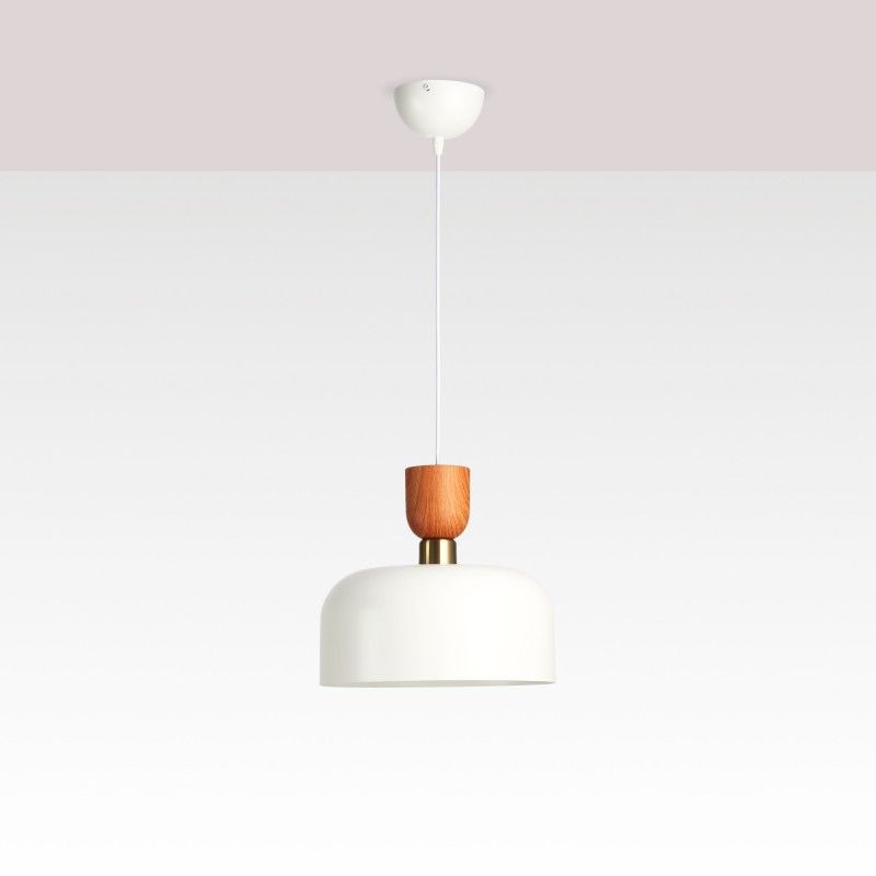 Lampe suspendue scandinave "Franz" - Métal et bois - E27 | suspension luminaire