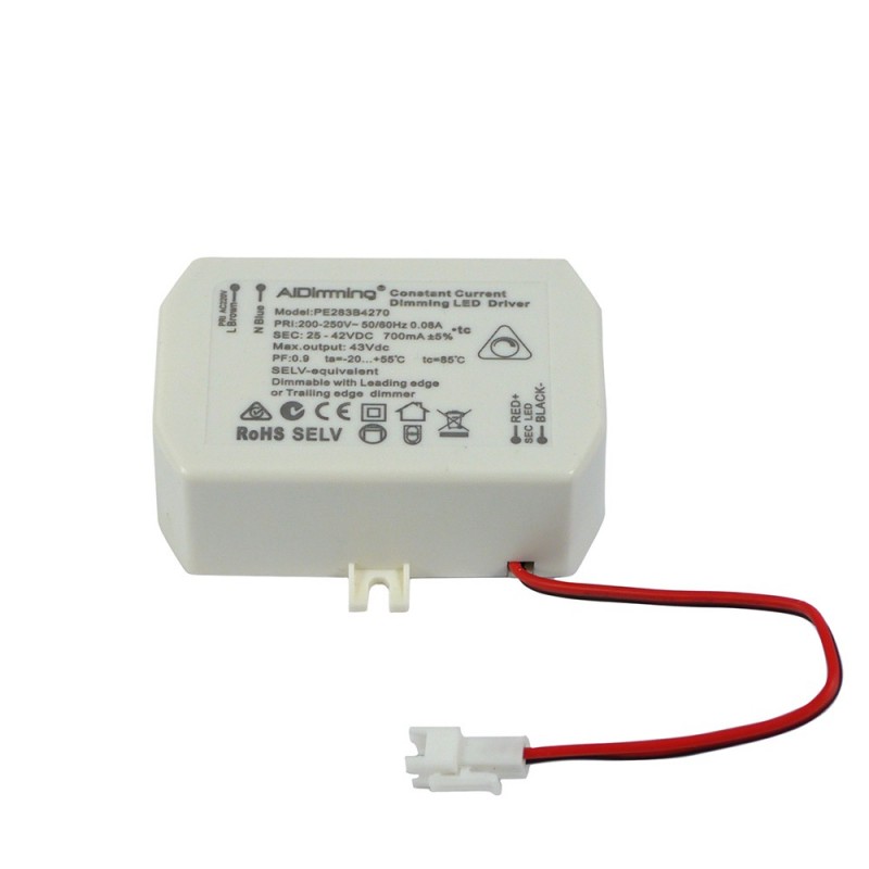 Driver TRIAC dimmable 25-42V-CC 700mA