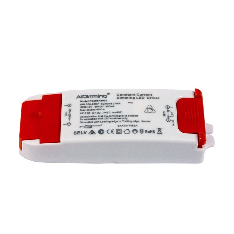 Driver TRIAC dimmable 43-60V-CC 300mA