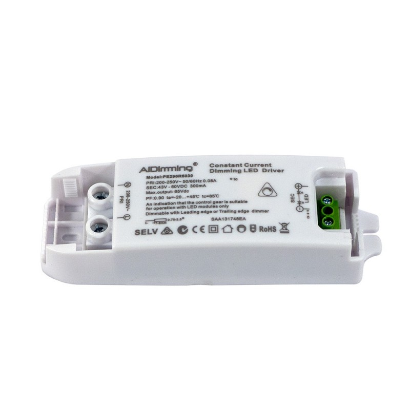 Driver TRIAC dimmable 43-60V-CC 300mA Driver TRIAC dimmable 43-60V-CC 300mA