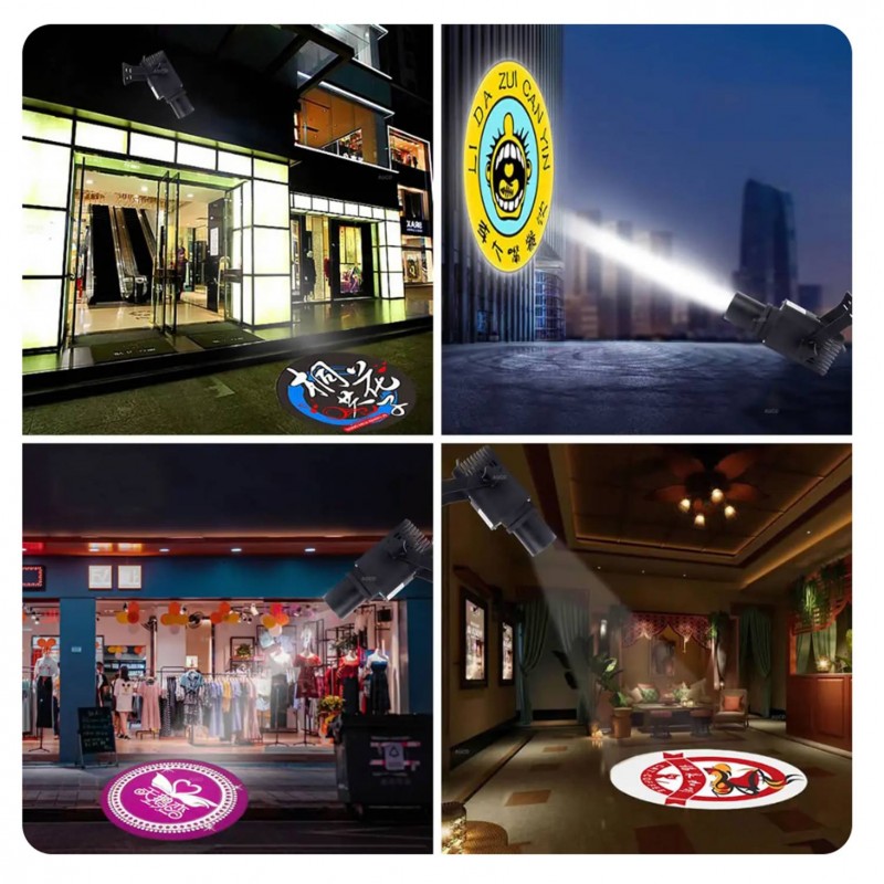 Projecteur GOBO LED 100W - Optique 13° - Extérieur - Orientable | projecteur gobo led exterieur