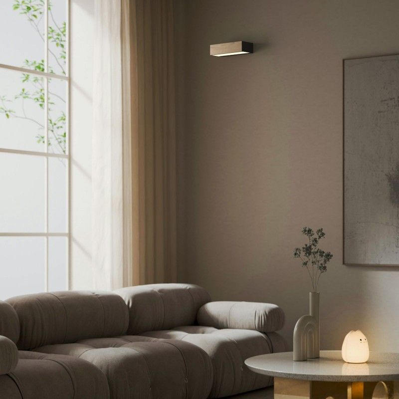 Applique murale bois "VACC" - 7W - 2700K - 20cm | appliques murales Applique murale bois "VACC" - 7W - 2700K - 20cm | appliques murales