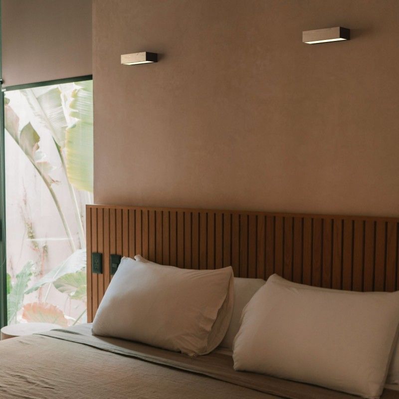 Applique murale bois "VACC" - 7W - 2700K - 20cm | appliques murales Applique murale bois "VACC" - 7W - 2700K - 20cm | appliques murales