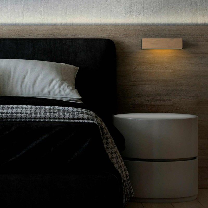 Applique murale bois "VACC" - 7W - 2700K - 20cm | appliques murales Applique murale bois "VACC" - 7W - 2700K - 20cm | appliques murales