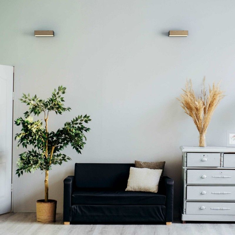 Applique murale bois "VACC" - 7W - 2700K - 20cm | appliques murales Applique murale bois "VACC" - 7W - 2700K - 20cm | appliques murales