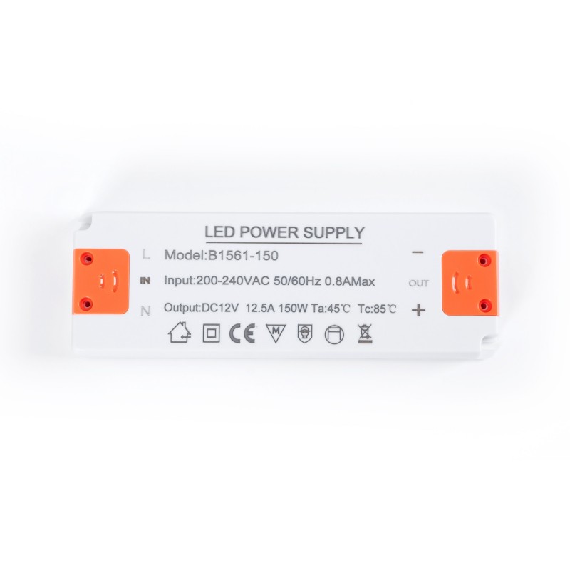 Alimentation ultra-mince 12V - 150W - 12.5A - IP20 | alimentation led