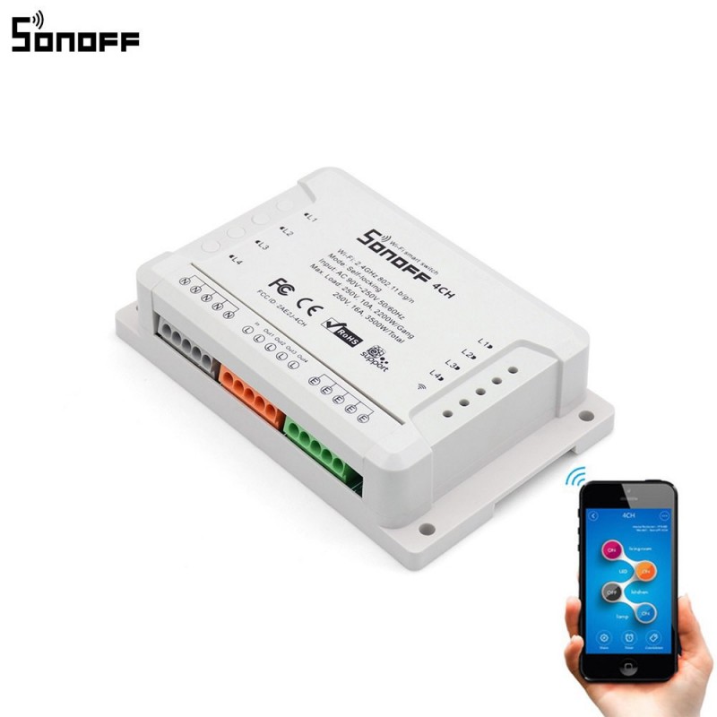 Interrupteur SONOFF 4 canaux WiFi / Smart Home Interrupteur SONOFF 4 canaux WiFi / Smart Home