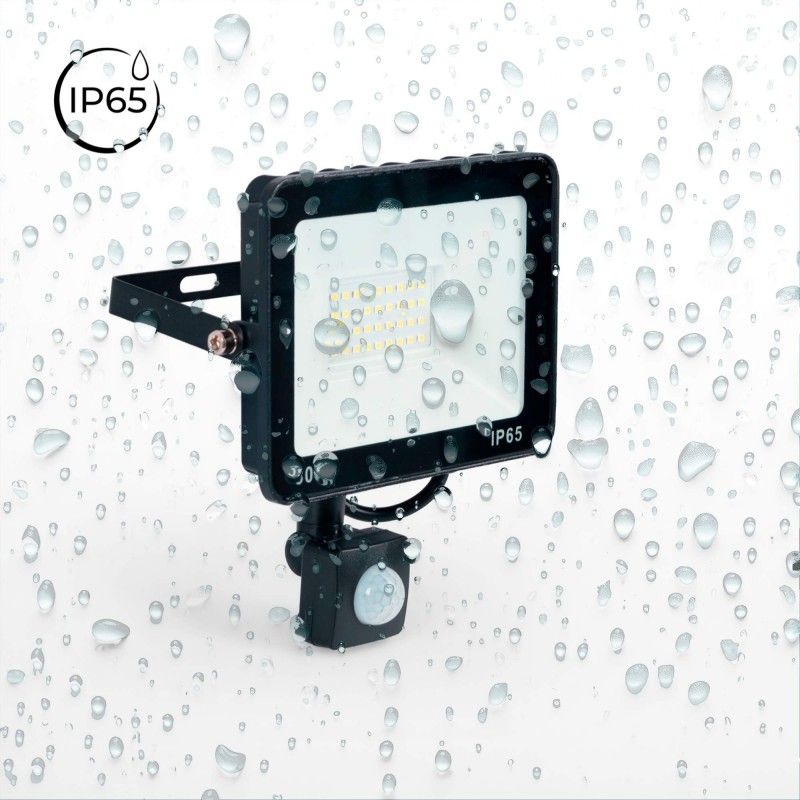 Projecteur LED extérieur avec détecteur de mouvement PIR - 30W - IP65 - 6000K Projecteur LED extérieur avec détecteur de mouvement PIR - 30W - IP65 - 6000K