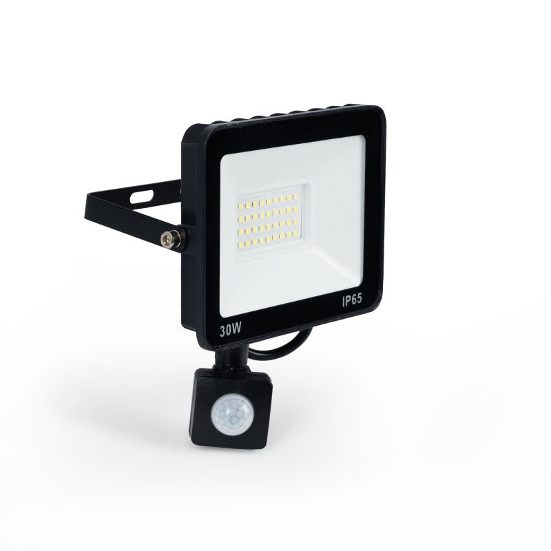Projecteur LED extérieur avec détecteur de mouvement PIR - 30W - IP65 - 6000K Projecteur LED extérieur avec détecteur de mouvement PIR - 30W - IP65 - 6000K