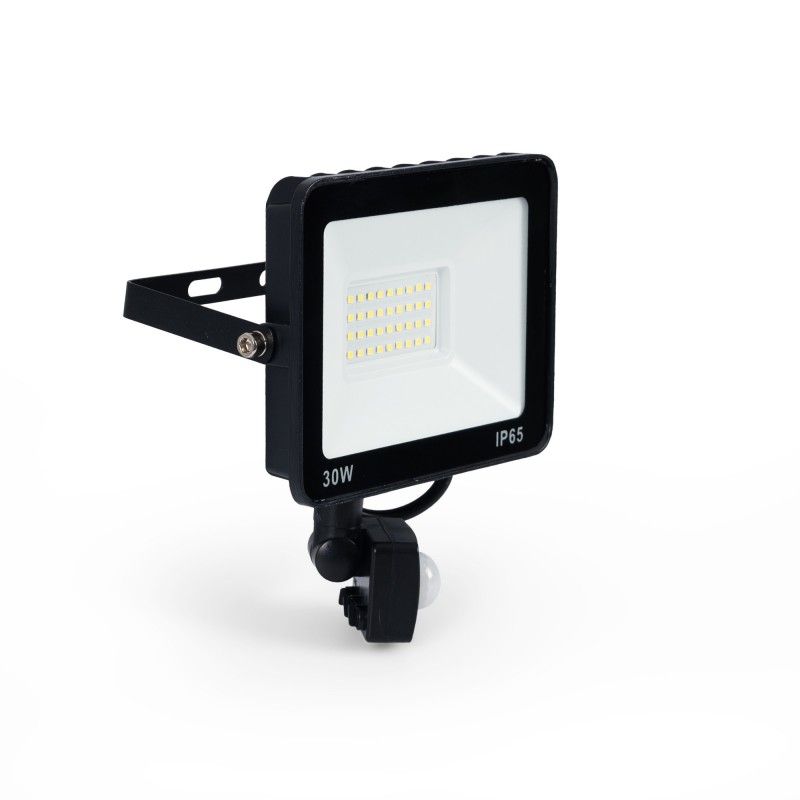 Projecteur LED extérieur avec détecteur de mouvement PIR - 30W - IP65 - 6000K Projecteur LED extérieur avec détecteur de mouvement PIR - 30W - IP65 - 6000K