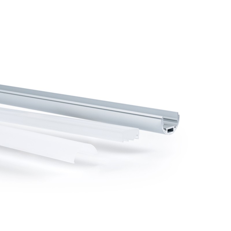 Profilé en aluminium pour ruban LED ≤ 13mm - Surface - ø 28mm - 2 mètres Profilé en aluminium pour ruban LED ≤ 13mm - Surface - ø 28mm - 2 mètres