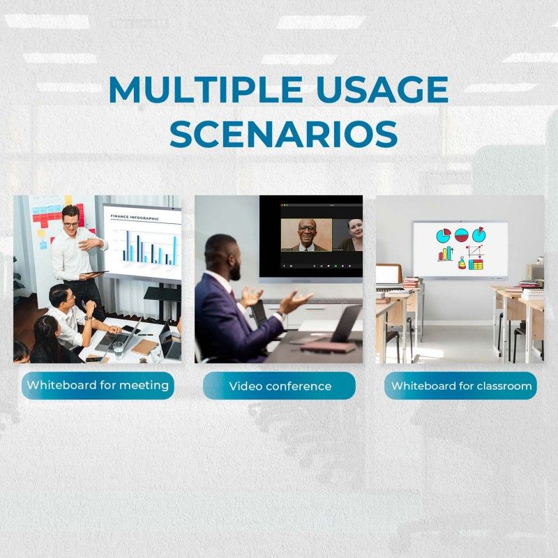 Écran tactile interactif de 55" avec caméra - Tableau numérique - Android + Windows Écran tactile interactif de 55" avec caméra - Tableau numérique - Android + Windows