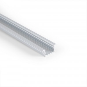 Profilé en aluminium encastrable pour ruban LED ≤ 15mm - 18.5x12mm - 2 mètres