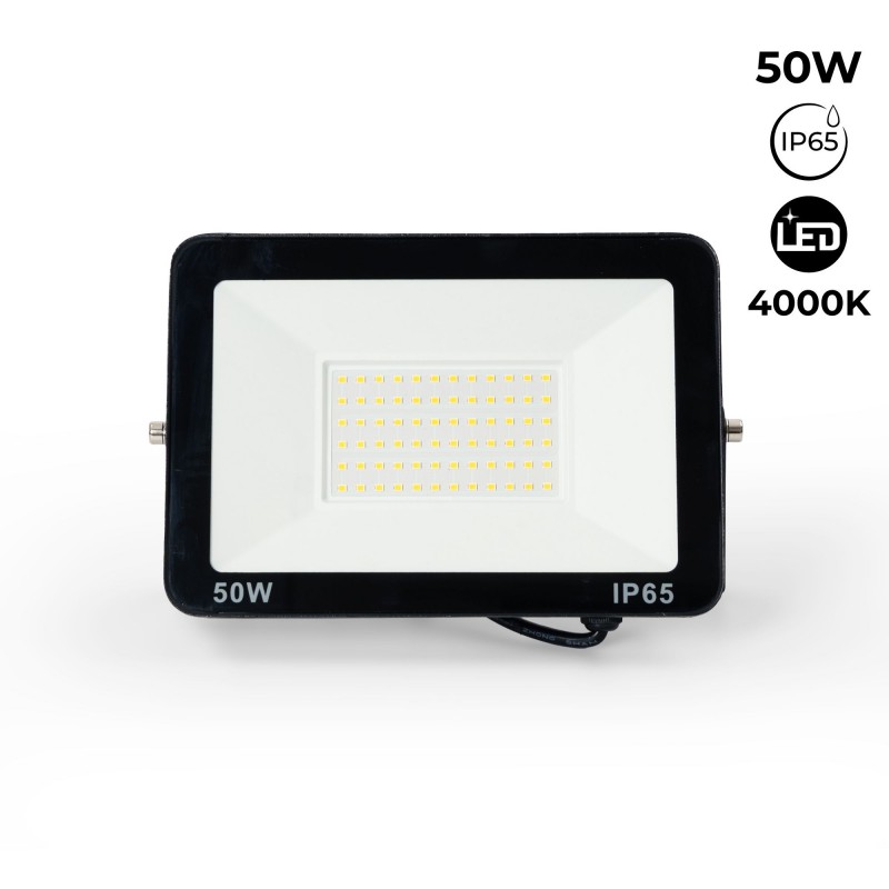 Projecteur LED extérieur 50W - 95lm/W - IP65 - Noir | projecteurs led Projecteur LED extérieur 50W - 95lm/W - IP65 - Noir | projecteurs led