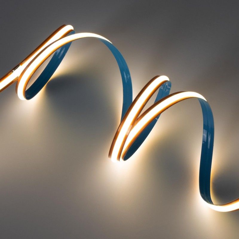 Ruban LED COB 24V DC - Monocolore  - FREE CUT - 11W/m - 8mm - IP20 - Rouleau de 10 mètres