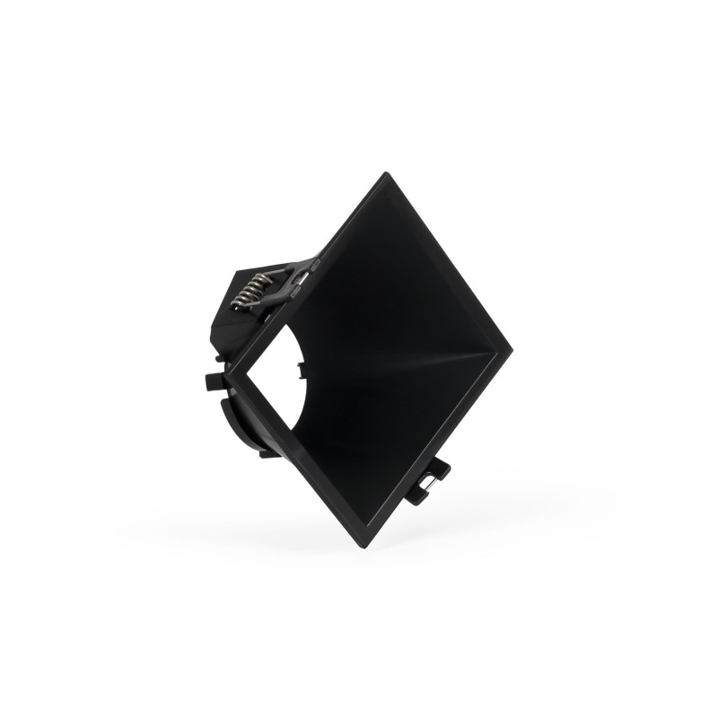 Collerette spot encastrable carrée asymétrique - Faible UGR - Découpe 85 x 85mm Collerette spot encastrable carrée asymétrique - Faible UGR - Découpe 85 x 85mm