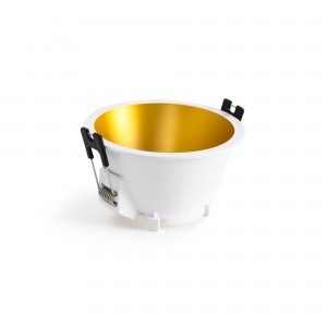 Collerette spot encastrable rond - Faible UGR - Découpe Ø85mm