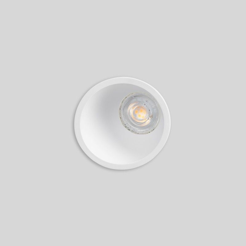 Collerette spot encastrable rond asymétrique - Faible UGR - Découpe Ø85mm Collerette spot encastrable rond asymétrique - Faible UGR - Découpe Ø85mm