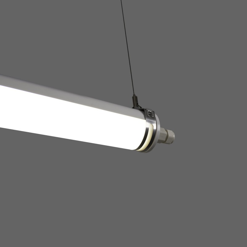 Reglette LED étanche à usage industriel - 150cm - 60W - 6900lm - IP67 - IK10
