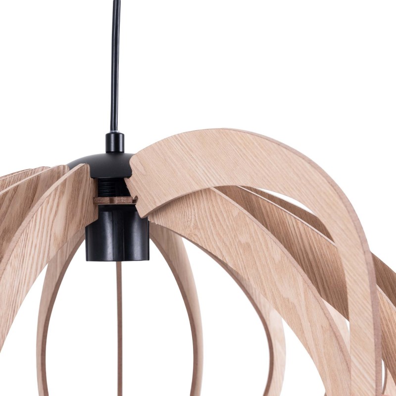 Lampe suspendue en bois "Pili" - Ø 48cm - 1 x E27