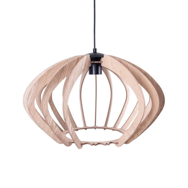 Lampe suspendue en bois "Pili" - Ø 48cm - 1 x E27