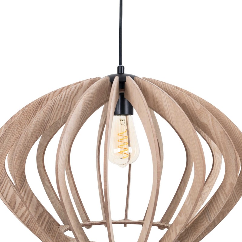 Lampe suspendue en bois "Pili" - Ø 48cm - 1 x E27