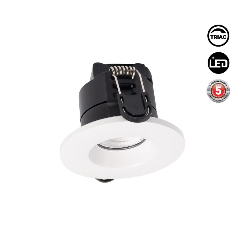 Spot encastrable LED CCT - 6W - Dimmable TRIAC - Ø68mm - IP65 - Blanc Spot encastrable LED CCT - 6W - Dimmable TRIAC - Ø68mm - IP65 - Blanc