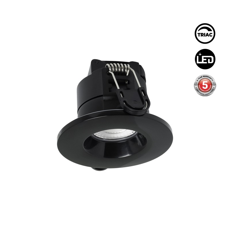 Spot encastrable LED CCT - 6W - Dimmable TRIAC - Ø68mm - IP65 - Noir Spot encastrable LED CCT - 6W - Dimmable TRIAC - Ø68mm - IP65 - Noir