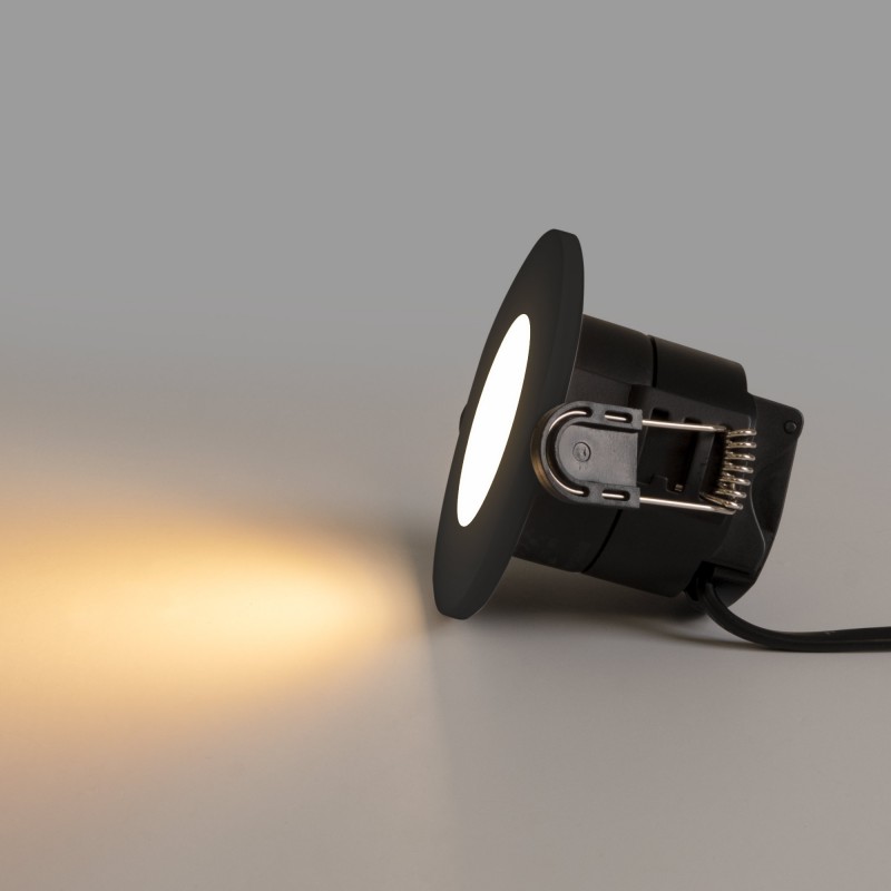 Spot encastrable LED CCT - 6W - Dimmable TRIAC - Ø68mm - IP65 - Noir Spot encastrable LED CCT - 6W - Dimmable TRIAC - Ø68mm - IP65 - Noir