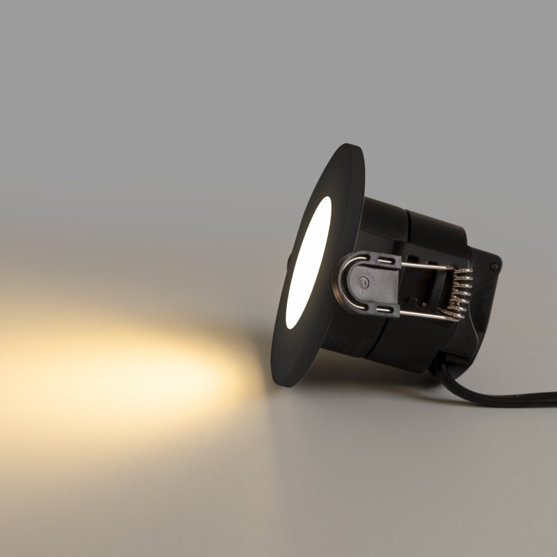 Spot encastrable LED CCT - 6W - Dimmable TRIAC - Ø68mm - IP65 - Noir Spot encastrable LED CCT - 6W - Dimmable TRIAC - Ø68mm - IP65 - Noir