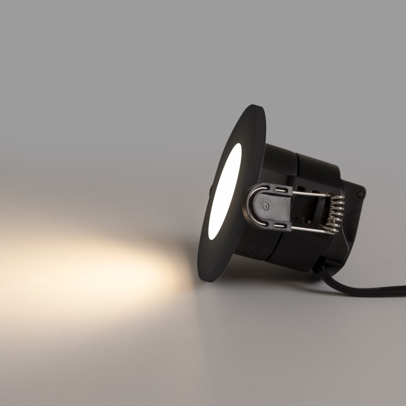 Spot encastrable LED CCT - 6W - Dimmable TRIAC - Ø68mm - IP65 - Noir Spot encastrable LED CCT - 6W - Dimmable TRIAC - Ø68mm - IP65 - Noir