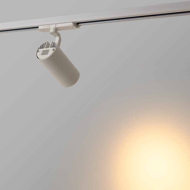 Projecteur LED pour rail triphasé 35W CCT - ZOOM 20º- 60º - CRI 90